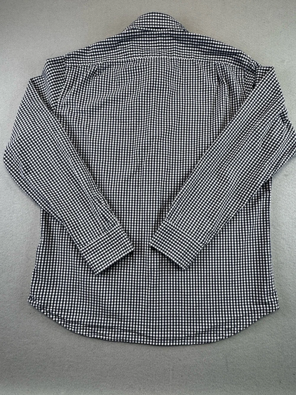 Men's J Crew Navy & White Gingham Button-Down Shirt